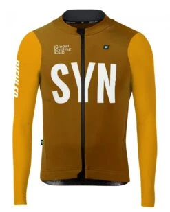 SYNDICATE THERMAL RAIN LANGARM RADTRIKOT MUSTARD