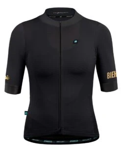 DAMEN SUPREME RADTRIKOT BLACK GOLD