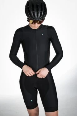 DAMEN TECHNICAL LANGARM RADTRIKOT BLACK -Biehler 0454424TECBL LS Jersey women kit 1280x1280