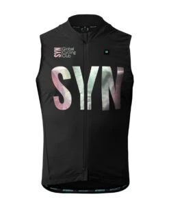 DAMEN SYNDICATE MESH BACK WESTE SHINY BLACK