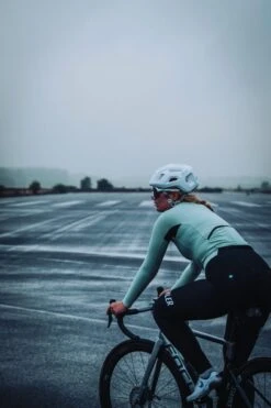 DAMEN THERMAL RAIN LANGARM RADTRIKOT GREEN ASH -Biehler 0454724 THRGA THERMAL RAIN LS JERSEY ASH 11 1280x1280