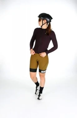 DAMEN THERMAL RAIN LANGARM RADTRIKOT DARK BERRY -Biehler 0454724THRDBY WOMEN KIT3 1280x1280