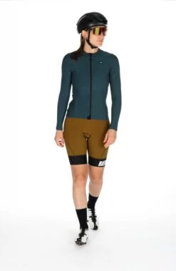 DAMEN THERMAL RAIN LANGARM RADTRIKOT DEEP FIORD -Biehler 0454724THRDFI WOMEN KIT3 1280x1280