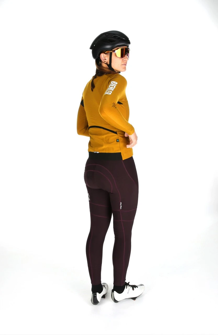 DAMEN THERMAL RAIN LANGARM RADTRIKOT PURE SIENNA 3 DAMEN THERMAL RAIN LANGARM RADTRIKOT PURE SIENNA – Bild 3