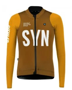 DAMEN SYNDICATE THERMAL RAIN LANGARM RADTRIKOT MUSTARD
