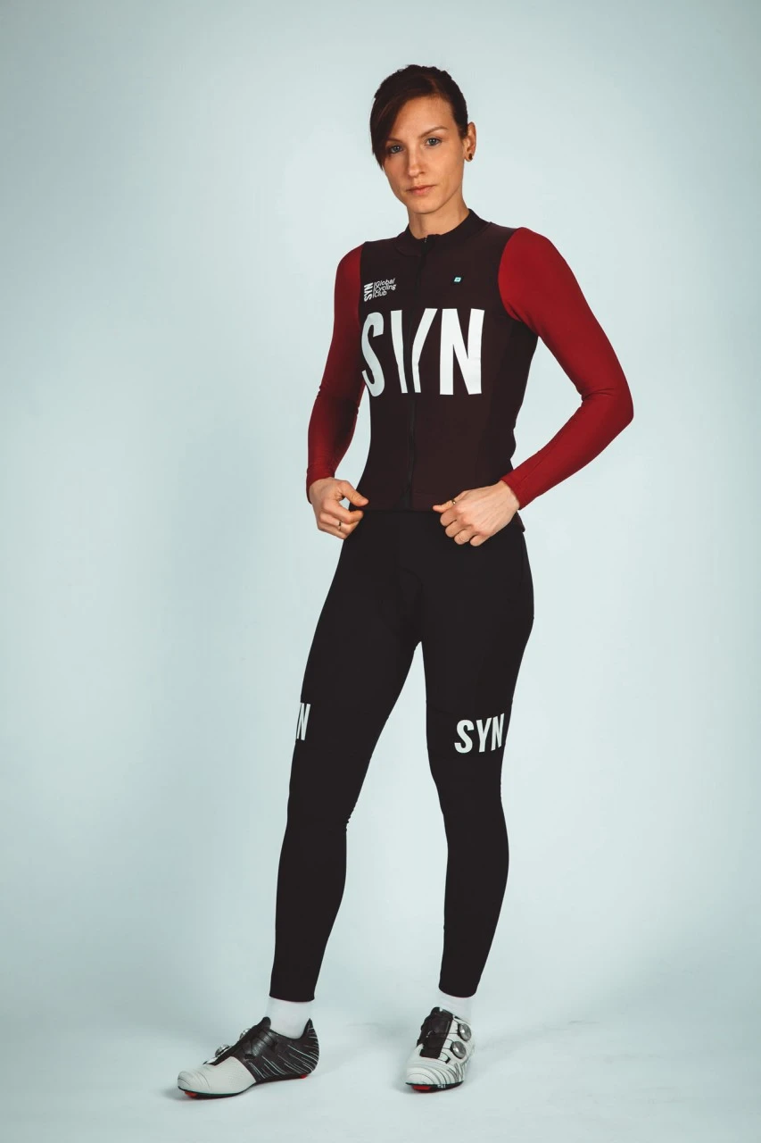 DAMEN SYNDICATE THERMAL RAIN RADHOSE LANG BLACK 4 DAMEN SYNDICATE THERMAL RAIN RADHOSE LANG BLACK – Bild 4