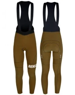 DAMEN THERMAL RAIN RADHOSE LANG SPICY MUSTARD