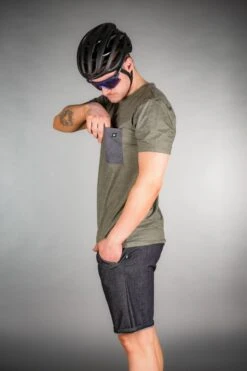 GRAVEL SHIRT MELANGE OLIVE -Biehler 0818800 CASMO GRAVEL JERSEY MELANGE OLIVE 1 1280x1280