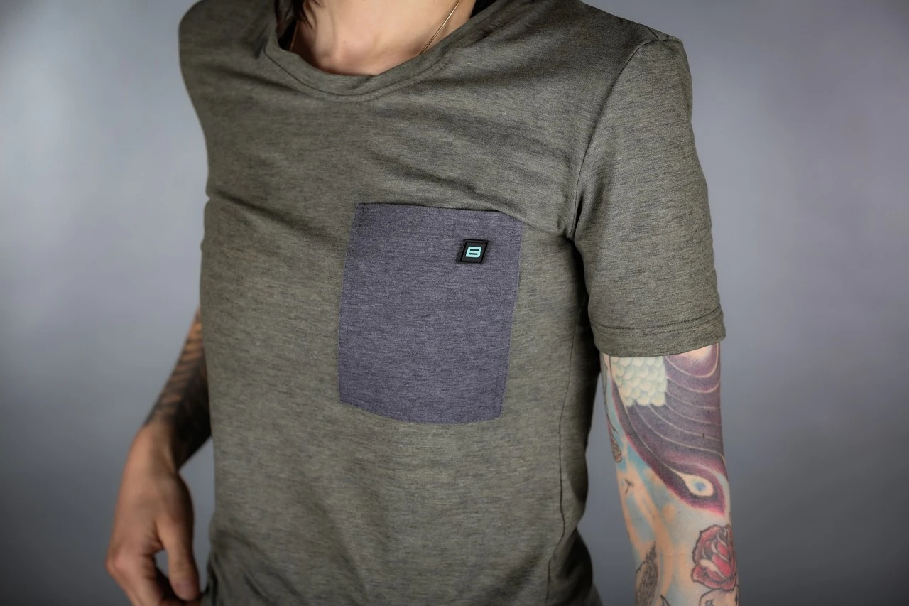 DAMEN GRAVEL SHIRT MELANGE OLIVE 7 DAMEN GRAVEL SHIRT MELANGE OLIVE – Bild 7