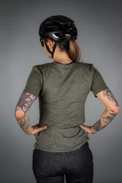 DAMEN GRAVEL SHIRT MELANGE OLIVE 12 DAMEN GRAVEL SHIRT MELANGE OLIVE -Biehler 0858800 CASMO GRAVEL JERSEY MELANGE OLIVE 5 1280x1280