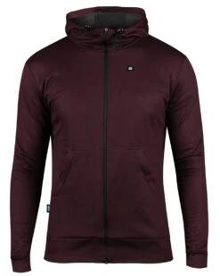 GRAVEL ZIPPED HOODIE DARK BERRY