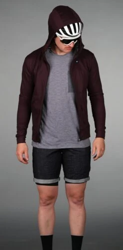 GRAVEL ZIPPED HOODIE DARK BERRY -Biehler 1813700 GRVDBY GRAVEL ZIPPED HOODIE DARK BERRY 3 1280x1280