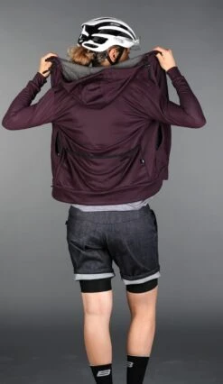 DAMEN GRAVEL ZIPPED HOODIE DARK BERRY -Biehler 1853700 GRVDBY GRAVEL ZIPPED HOODIE DARK BERRY 3 1280x1280