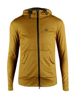 DAMEN GRAVEL ZIPPED HOODIE RAW SIENNA