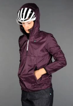 DAMEN GRAVEL HOODED WINDBREAKER DARK BERRY -Biehler 1853800 GRVDBY GRAVEL HOODED WINDBREAKER DARK BERRY 4 1280x1280