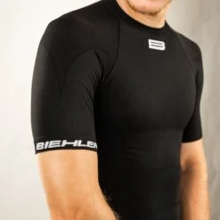 Biehler Seamless Pro Kurzarm-Unterhemd - Schwarz -Biehler 347046 02 d 739762