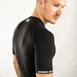 Biehler Seamless Pro Kurzarm-Unterhemd - Schwarz -Biehler 347046 03 d 739763