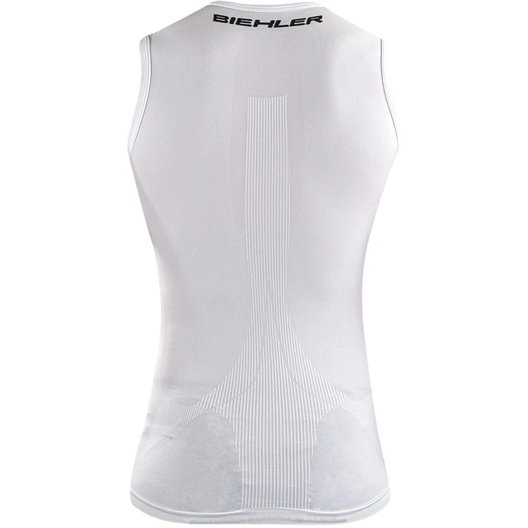 Biehler Seamless Pro Ärmelloses Unterhemd - Weiß 2 Biehler Seamless Pro Ärmelloses Unterhemd - Weiß – Bild 2