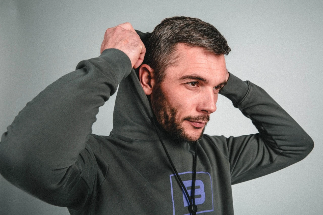 ALLEZ HOODIE B GREY PURPLE 3 ALLEZ HOODIE B GREY PURPLE – Bild 3