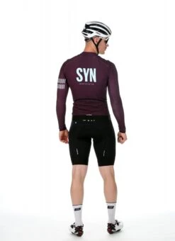 SYNDICATE THERMAL RAIN LS RADTRIKOT BERRY -Biehler Men SYN Thermal Rain berry sset2 1280x1280