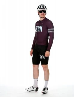 SYNDICATE THERMAL RAIN LS RADTRIKOT BERRY -Biehler Men SYN Thermal Rain berry sset 1280x1280