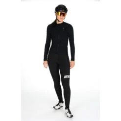 Biehler Thermal Rain Damen Trägerhose - Schwarz -Biehler biehler thermal rain women s bib tights black 1 1577637