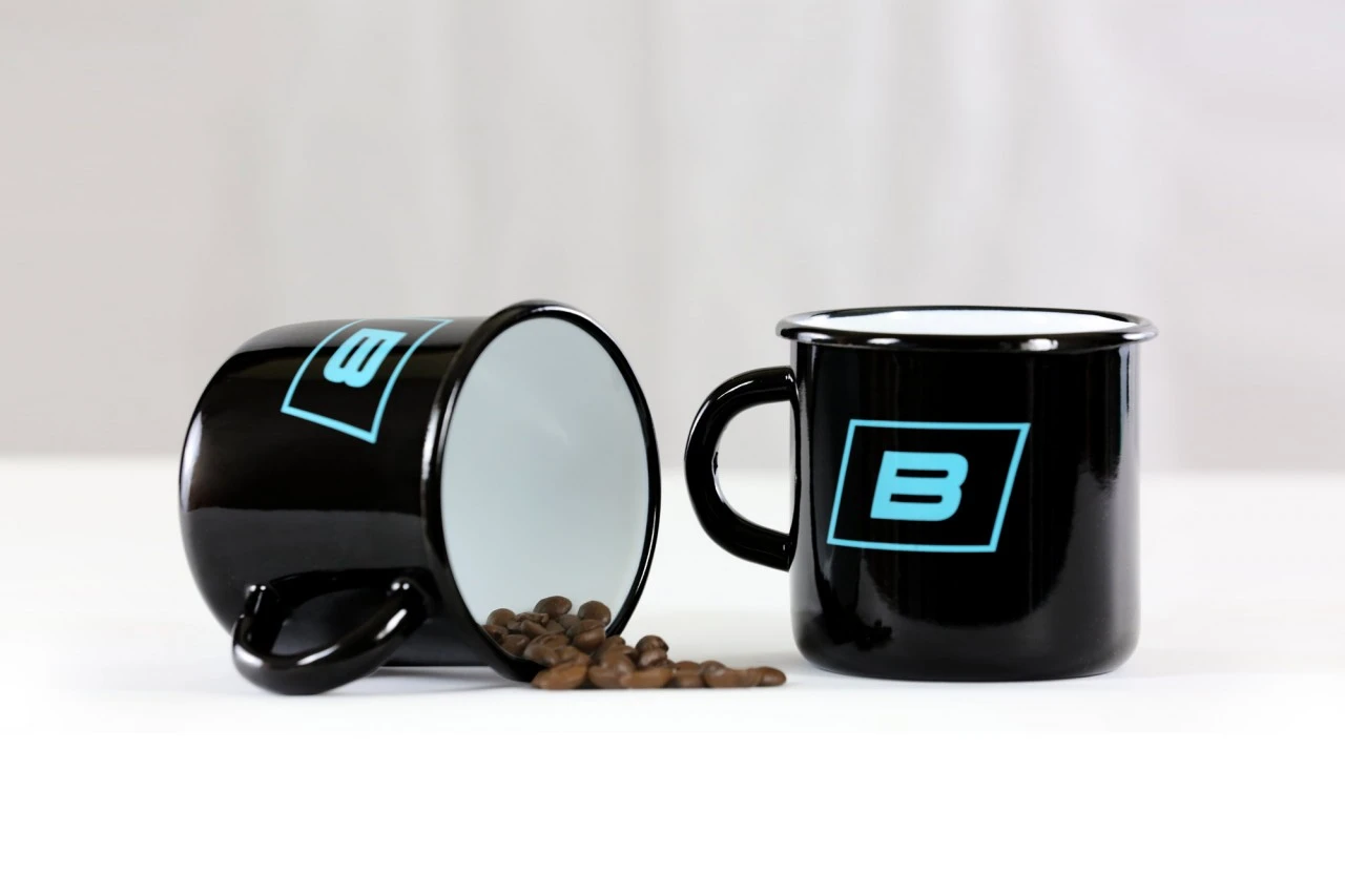 EMAILLE KAFFEEBECHER BLACK 2 EMAILLE KAFFEEBECHER BLACK – Bild 2