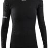 DAMEN SEAMLESS PRO LONG SLEEVED BASELAYER BLACK