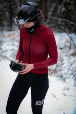 DAMEN THERMAL RAIN LANGARM RADTRIKOT CARDINAL 8 DAMEN THERMAL RAIN LANGARM RADTRIKOT CARDINAL -Biehler winter fiberg 21 070 1280x1280