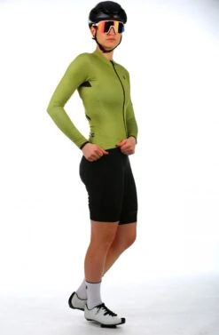 DAMEN SIGNATURE³ LANGARM RADTRIKOT AVOCADO -Biehler women sig avo ls set1 1280x1280